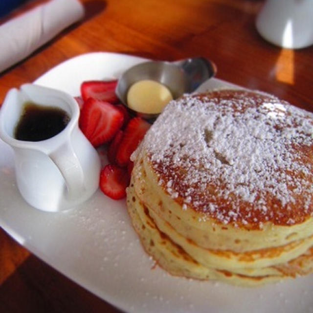 旅の締めくくりはパンケーキ