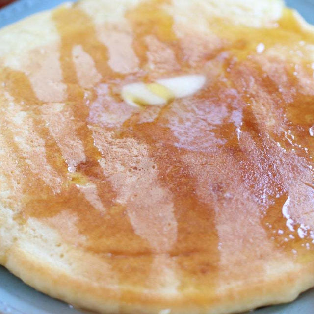 大きめホットケーキで休日をちょっと楽しく(o^^o)