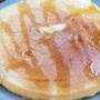 大きめホットケーキで休日をちょっと楽しく(o^^o)