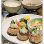 しいたけの肉詰めをかわいらしく♪