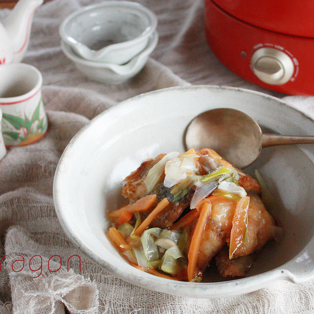 冷めてもおいしい、さわらの生姜野菜あんかけ♪お弁当にも夕飯にも！