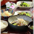 【レシピ】レンチン・クタトロ茄子と豚肉の煮物。と　献立。　と　海の宿題。
