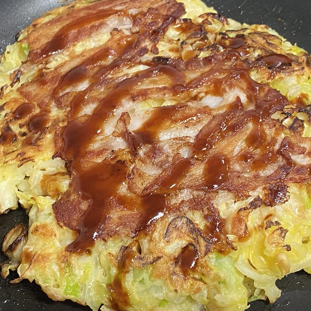 お好み焼き、チャーハン、白いご飯