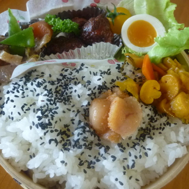 餃子の種バーグ弁当★