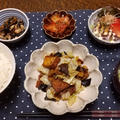 【晩ごはん】回鍋肉、大豆ひじき煮。
