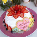 誕生日デコレーションケーキ♡アイシングクッキー by manaママさん