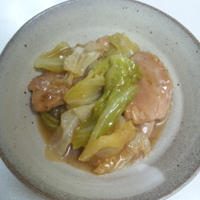 焼肉のたれで回鍋肉（ホイコーロー）風