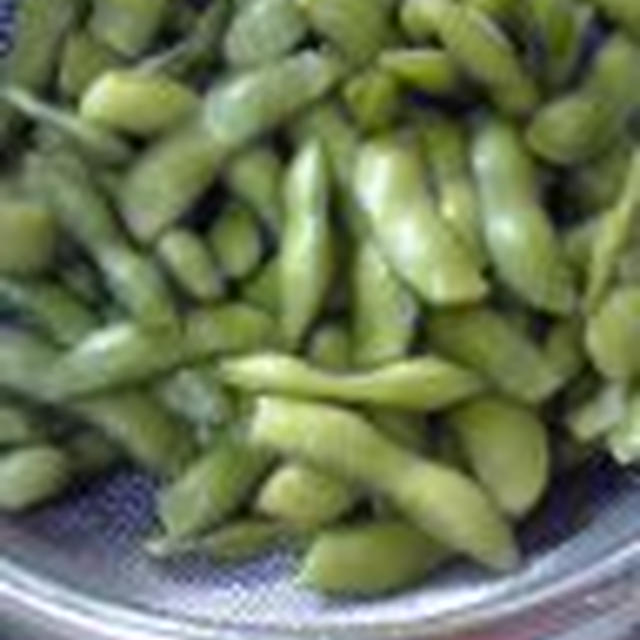 鎌倉野菜の枝豆。今年お初です♪