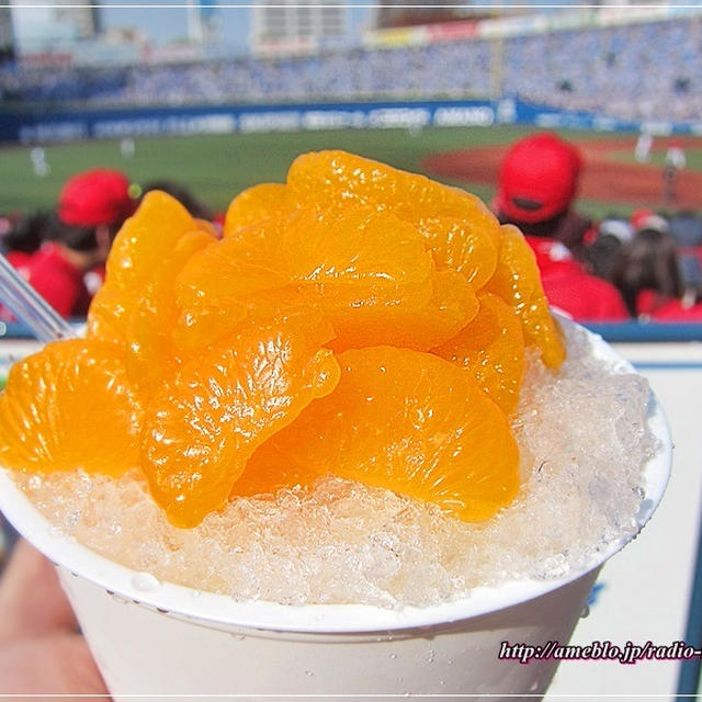 シャリ冷えうま～「みかん氷」最高のハマスタグルメ！！