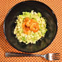 『家カフェレシピ』白菜ゆずポン酢とエビマヨのサラダ