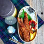 【大きな海老フライ＆ケチャマヨ卵弁当】中学生男子弁当
