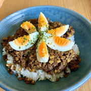たけのこのドライカレー。たけのこのシャキシャキと香りがちょっと和風、煮込み時間もいらない簡単カレー。