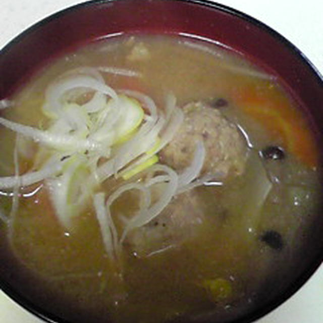 魚のアラ汁（スープ）-肉団子入り