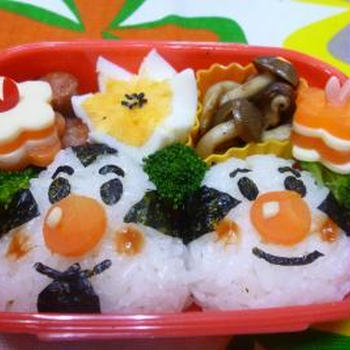 おむすびまんとこむすびまんのお弁当