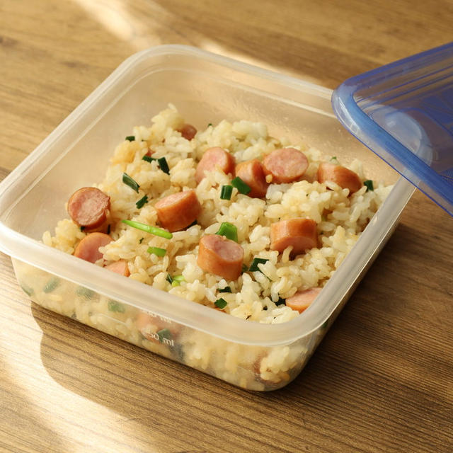 レンジで簡単パラパラチャーハンの作り方。卵なしで一人分のお弁当レシピ
