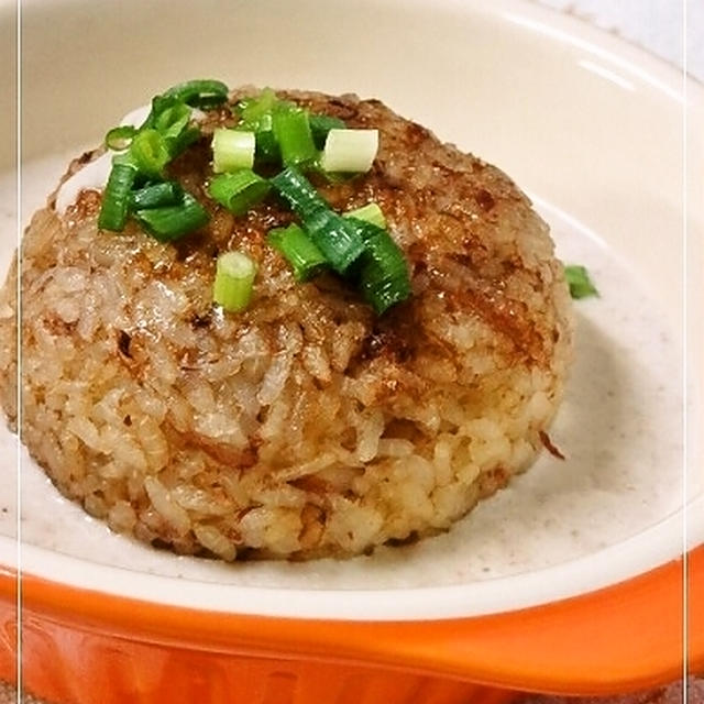 晩ご飯は焼きおにぎり