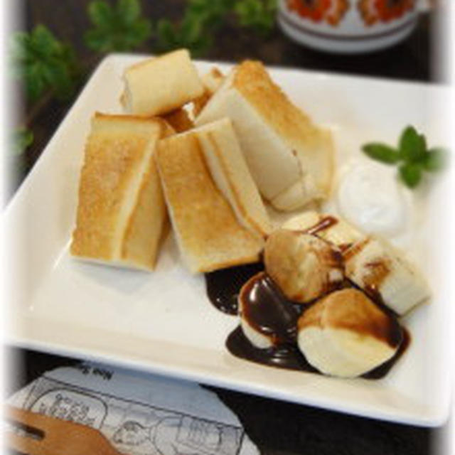 おうちカフェ★トーストの生クリーム添えセット【超簡単レシピ】