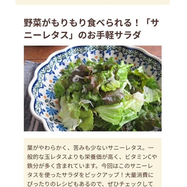 【ご報告】サニーレタスのヨーグルト味噌サラダがフーディストノート掲載❤︎感謝