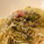 ふきのとうとパンツェッタのパスタ。