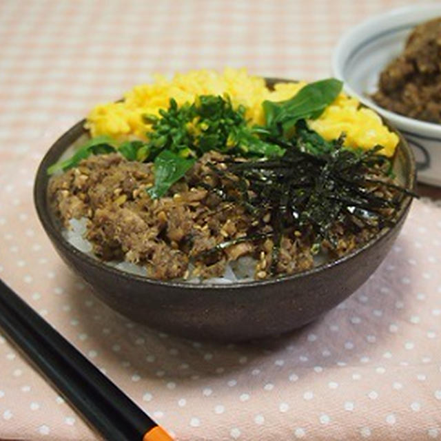 簡単！時短！鯖缶で鯖そぼろ丼夏休みランチ