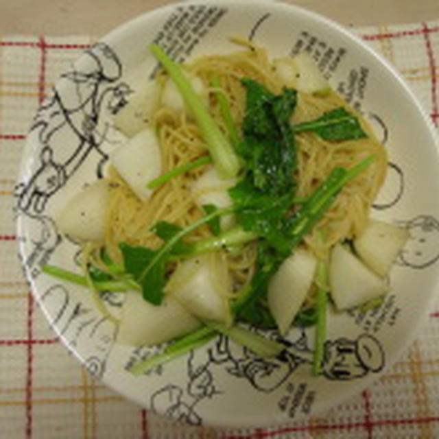 かぶらの和風パスタ