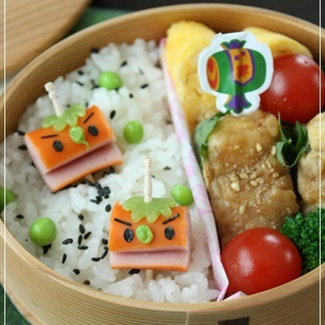 赤オニウインナーのお弁当