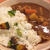 カレーのご飯に野菜を混ぜました