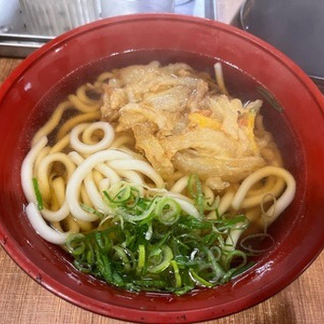 久しぶりの立ち食いうどん