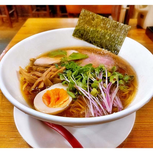 自家製プリンもらえた！「ラーメン武藤製麺所」丹波黒どりの醤油らーめん＆夢餃子