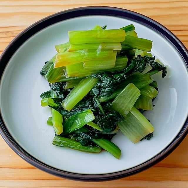 【野菜ひとつ】小松菜のオイスターソース和え