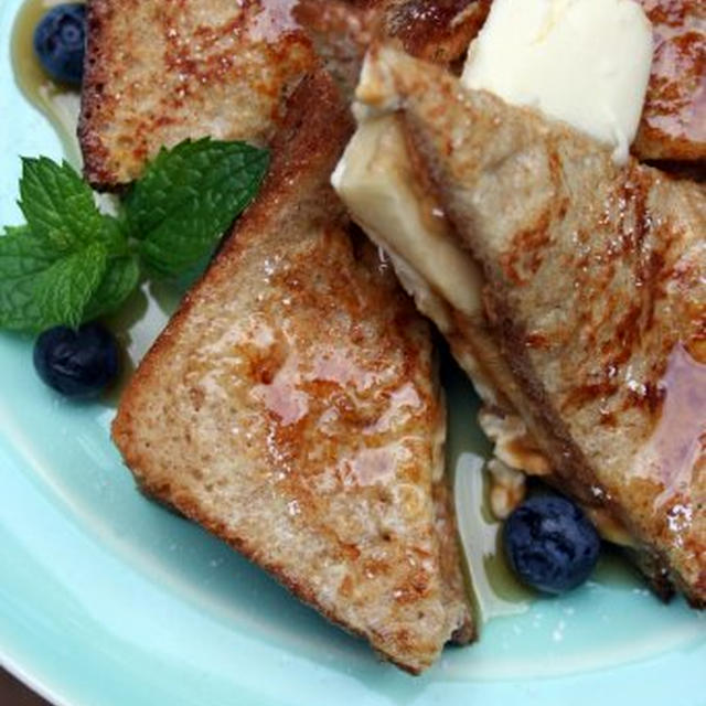 Peanut Butter and Banana French Toastピーナッツバターとバナナのフレンチトースト