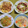 たっぷり野菜入り豚汁で温まる、他：野菜食日記[852]-[855]