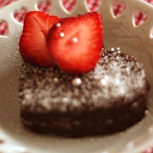クッキー型で友チョコケーキ♥