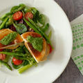 ★recipe★　Grillet hvit geitost-salat（温かいシェーブルのサラダ）