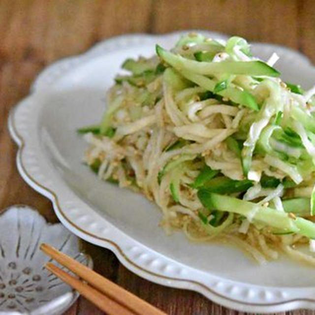 【切り干し大根レシピ】シャキシャキ食感がクセになる　食物繊維が豊富な切り干し大根の中華風サラダの作り方