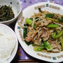 昨日の夕飯(3/31):豚肉と野菜のトウチ炒め他 