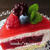 ラズベリーのレアチーズケーキ♪