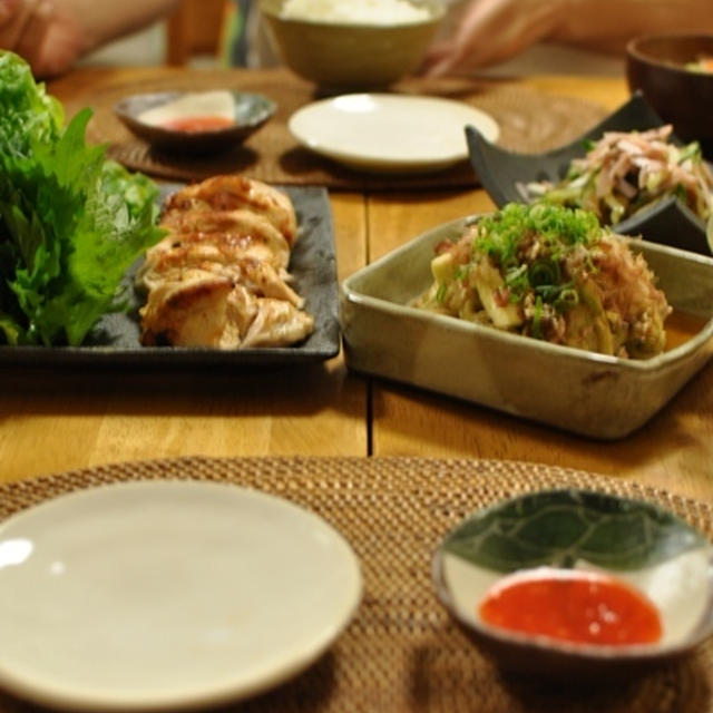 チキンマリネ・ソテーの晩ごはん