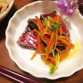 韓国風☆カツオのたたき～野菜の酢しょう油かけ～