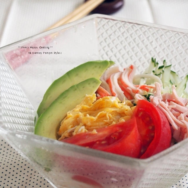 食宣伝com.　小豆島なかぶ庵の生素麺で頂く ❀ コク旨サラダ素麺
