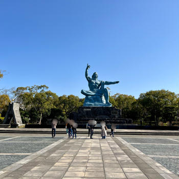 【長崎】歴史と東西ご当地グルメを楽しむ子連れ旅（「平和記念公園と原爆資料館」「大浦天主堂」編）