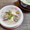あさりと豆腐の豆乳中華スープ♪☆♪☆♪ by みなづきさん