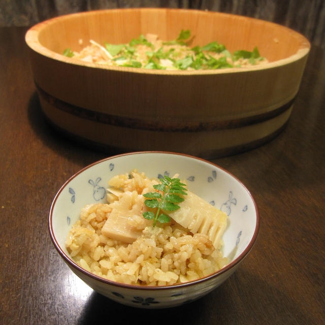 タケノコご飯　刺身