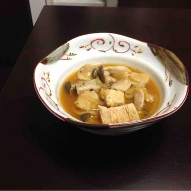 【レシピ】鶏胸肉とキノコのミネストローネ風スープ