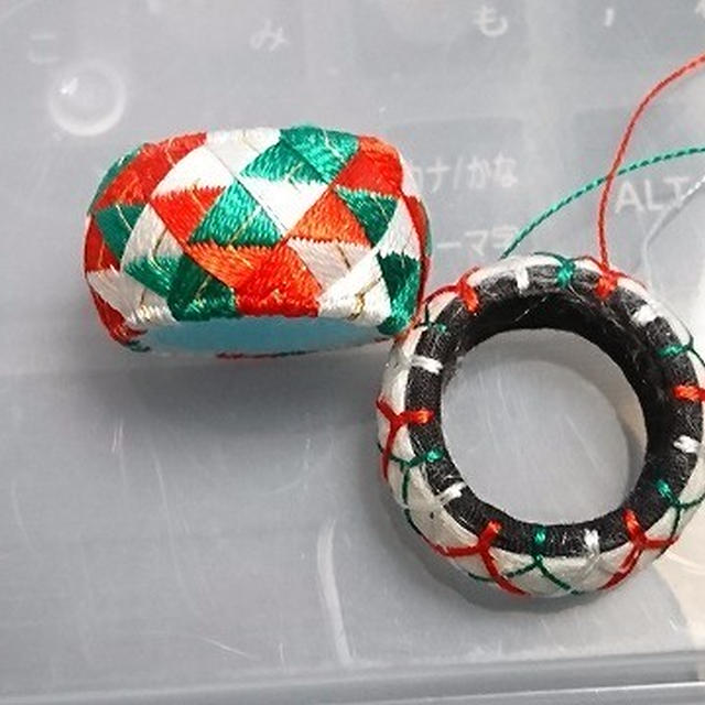 クリスマス色の加賀ゆびぬき