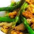 蘆筍雞柳│アスパラガスと鶏むね肉の炒め物