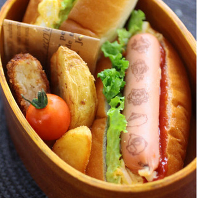 妖怪ウォッチのＨＯＴＤＯＧ弁当