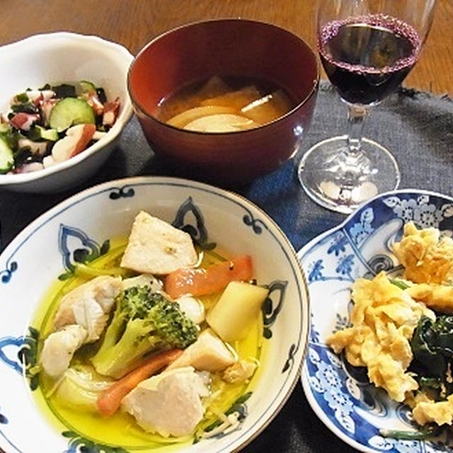 キッチンばさみで節約　＆　アヒージョ