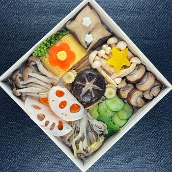 年末年始やハレの日に食べたい☆きのこのモザイクアート寿司