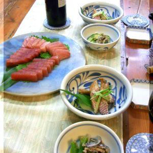 ◆40キロの、貴重な国産【生クロマグロ】～トロも食べごろになったぞ♪